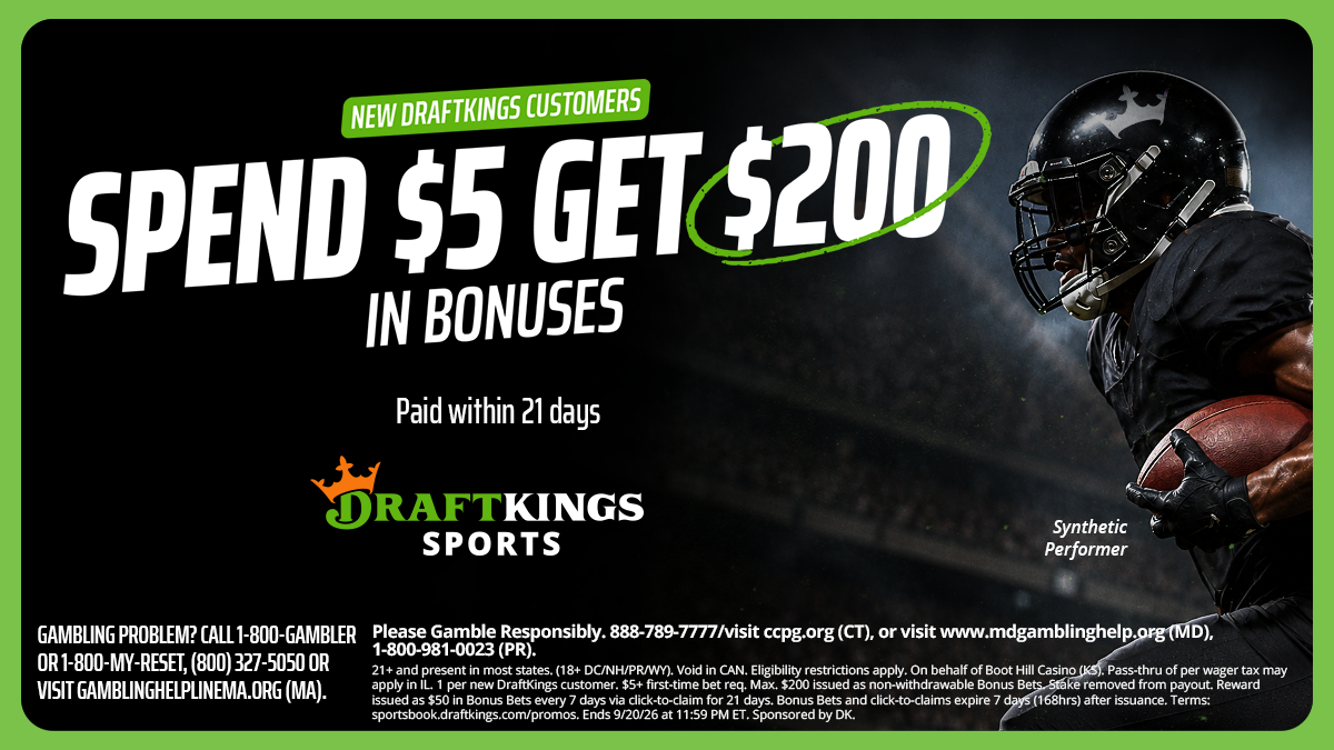 DraftKings promo code: Claim 0 in bonus bets for Steelers-Bills, NFL, Week 0 college football, on Thursday