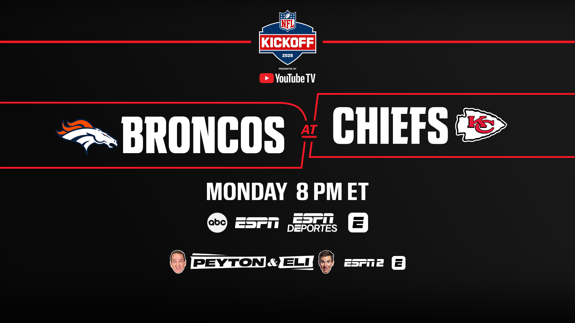 ESPN kicks off Super Bowl LXI season with comprehensive Week 1 NFL coverage from Kansas City across ESPN and NFL Network