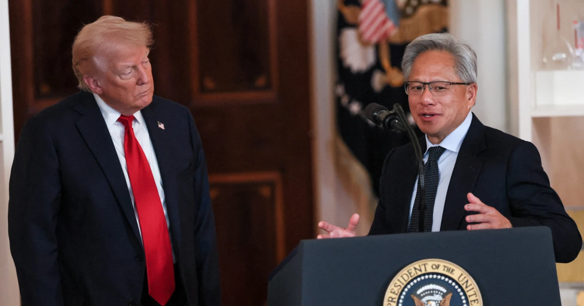 Trump calls Nvidia CEO to talk AI — and gets put on speakerphone during industry summit