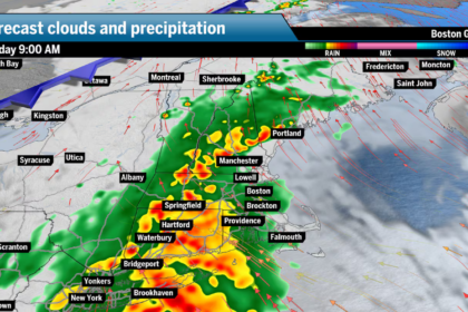 Weekend New England forecast sees heavy rain on Sunday morning