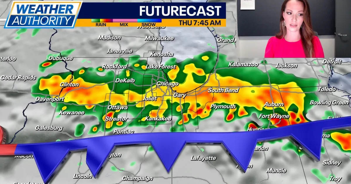 Chicago weather: Heavy rain could bring localized flooding Thursday