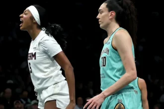Breanna Stewart blames technical foul on Angel Reese, demands Dream star ‘pay my fine’