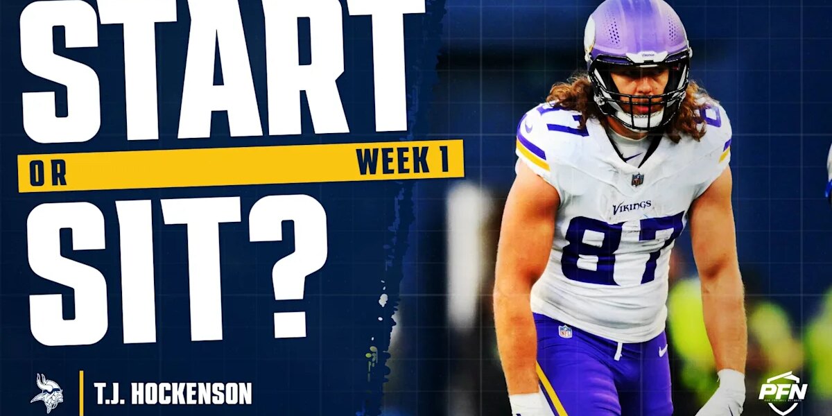 T.J. Hockenson Fantasy Week 1 Start or Sit: Not in Play, Just Track Him