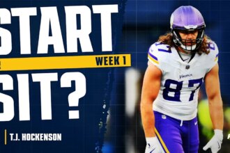 T.J. Hockenson Fantasy Week 1 Start or Sit: Not in Play, Just Track Him