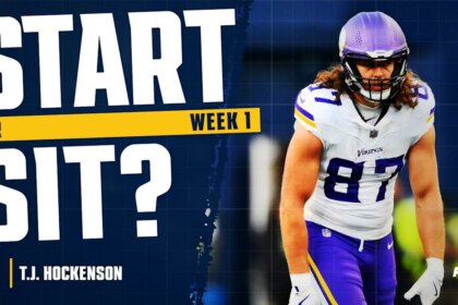 T.J. Hockenson Fantasy Week 1 Start or Sit: Not in Play, Just Track Him