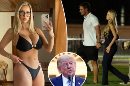 Trump spotted with golf star Bryson DeChambeau, Mikayla Demaiter at Camp David