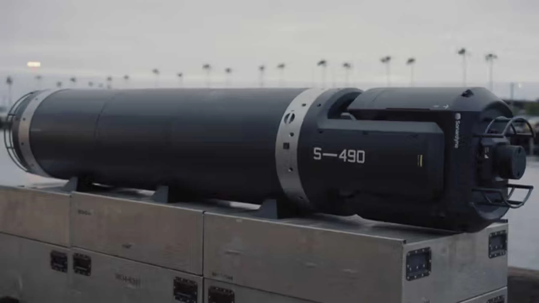 An American seabed drone with no cable running back to shore heard submarine drones come through a channel and put them on a Navy screen within seconds, from an eight-foot tube that lets go of its own anchor and floats back up when the job is done